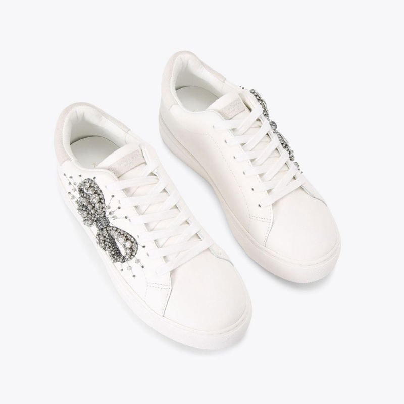 Kurt Geiger Laney Bow Sneaker Albi | UILKHN-430