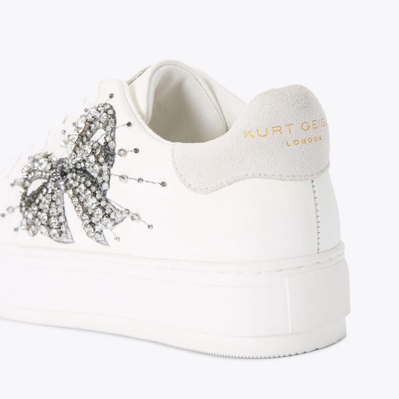 Kurt Geiger Laney Bow Sneaker Albi | UILKHN-430