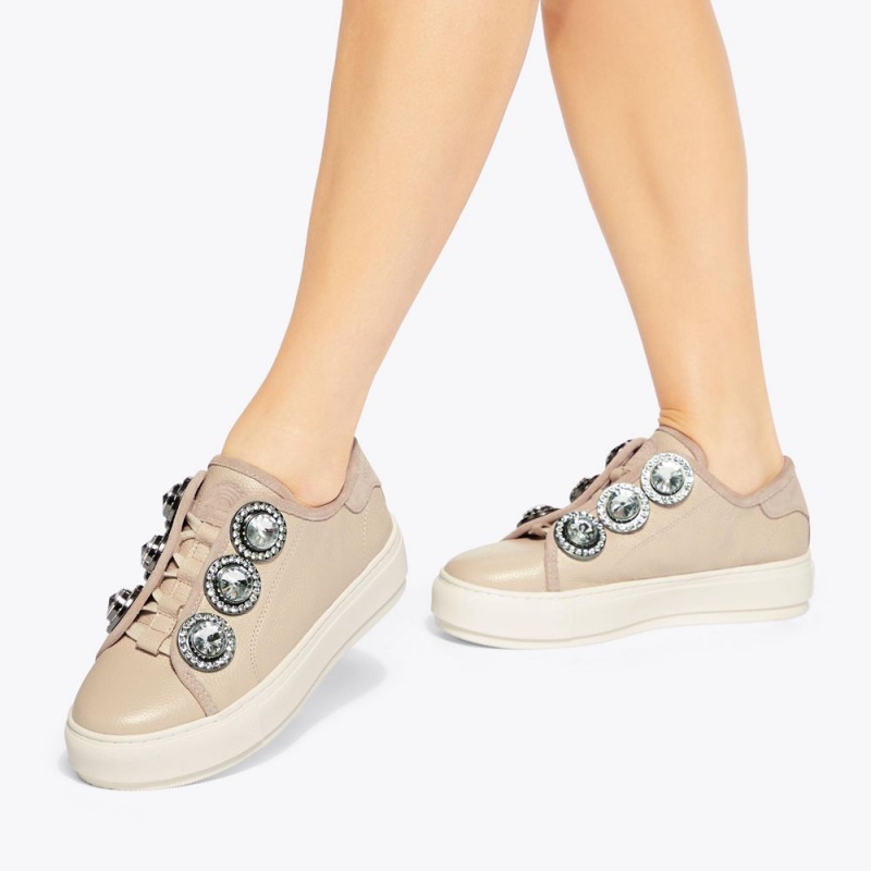 Kurt Geiger Laney Octavia Sneaker Bej | FQGBRT-789