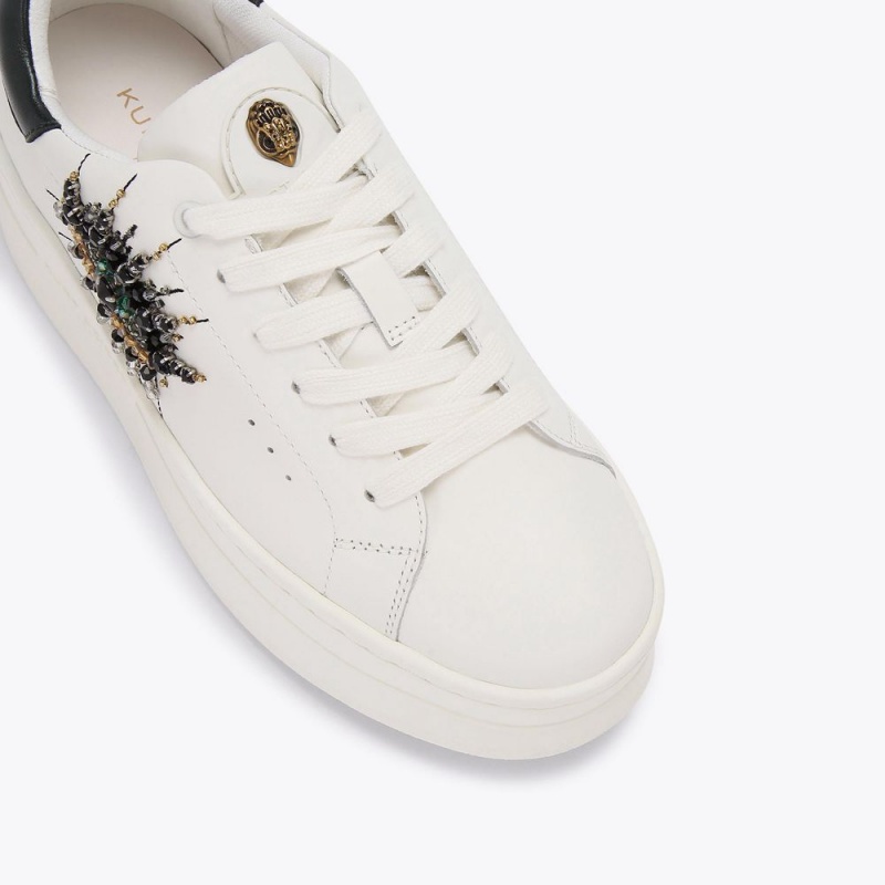 Kurt Geiger Laney Pumped Eye Sneaker Albi Negrii | JWFNQX-832