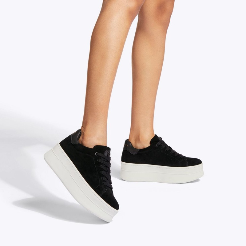 Kurt Geiger Laney Pumped Sneaker Negrii | GOLEDN-170