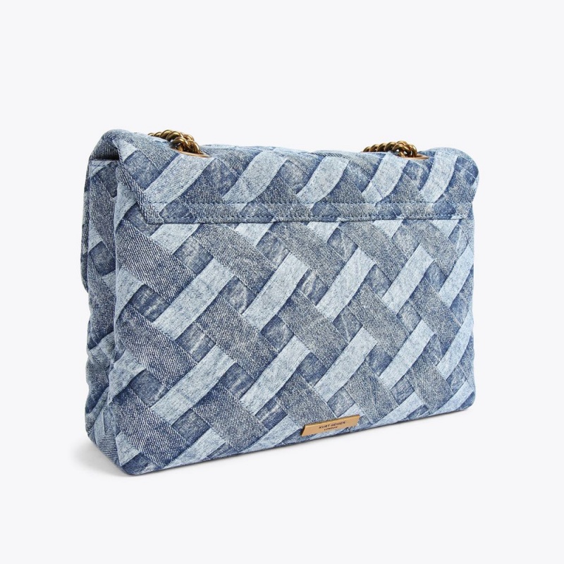 Kurt Geiger Large Denim Kensington Bag Denim | POITUQ-891