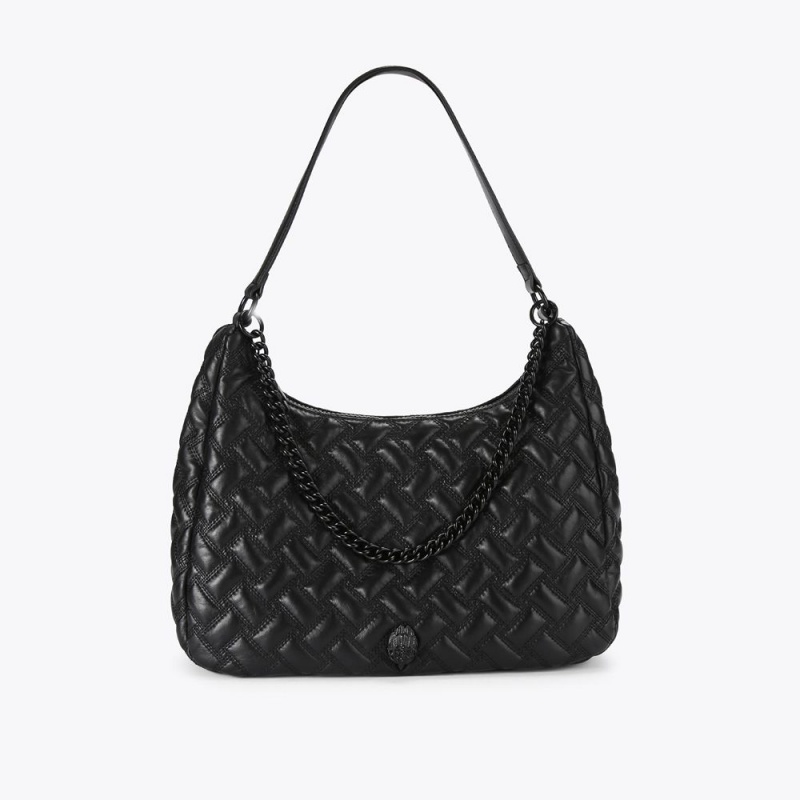 Kurt Geiger Large Kensington Drench Hobo Bag Negrii | LRHZPY-962