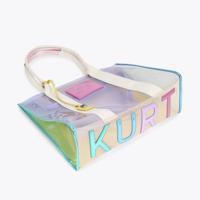 Kurt Geiger Large Vinyl Southbank Tote Bag Colorati | SBITLM-529