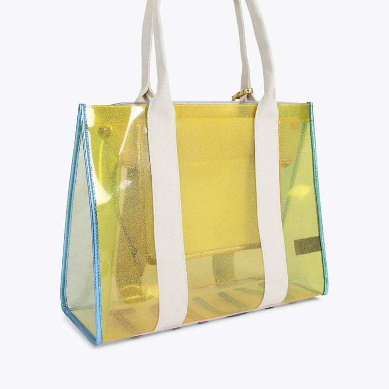 Kurt Geiger Large Vinyl Southbank Tote Bag Colorati | SBITLM-529