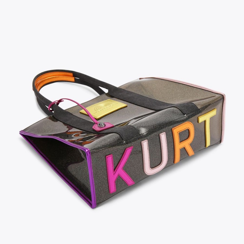 Kurt Geiger Large Vinyl Southbank Tote Bag Colorati | NDIYVP-645