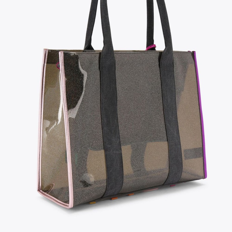 Kurt Geiger Large Vinyl Southbank Tote Bag Colorati | NDIYVP-645