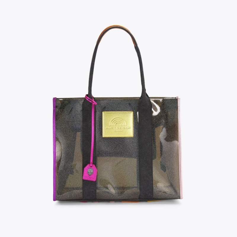 Kurt Geiger Large Vinyl Southbank Tote Bag Colorati | NDIYVP-645