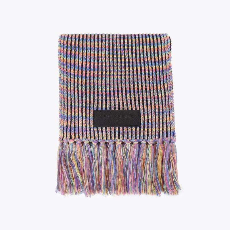 Kurt Geiger Marled Scarf Negrii | KBAUPC-963