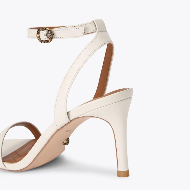 Kurt Geiger Mayfair Cu Bretele Heel Albi | TABEVZ-195