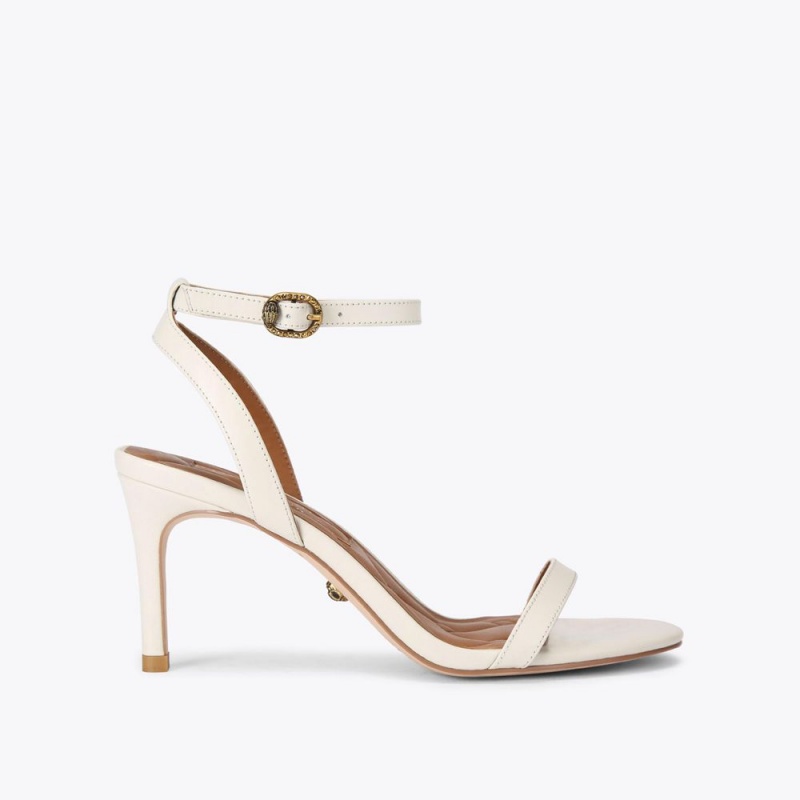 Kurt Geiger Mayfair Cu Bretele Heel Albi | TABEVZ-195