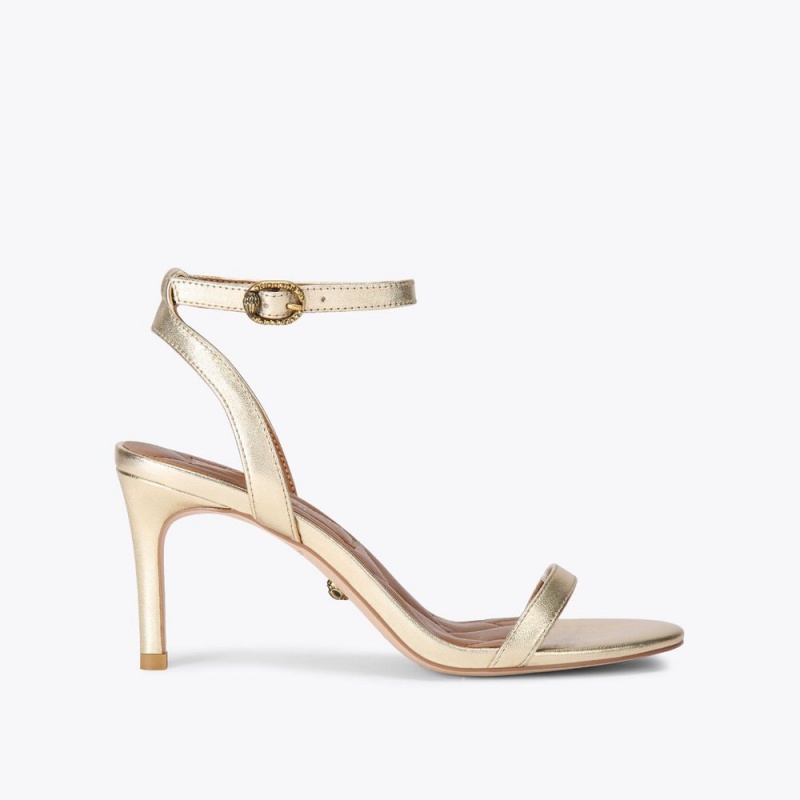 Kurt Geiger Mayfair Cu Bretele Heel Aurii | WUVYDO-859