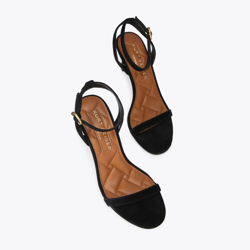 Kurt Geiger Mayfair Cu Bretele Heel Negrii | MNTSDW-348