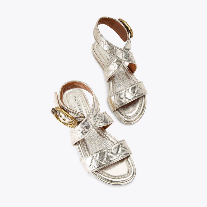 Kurt Geiger Mayfair Plati Sandal Argintii | YXHPOJ-689