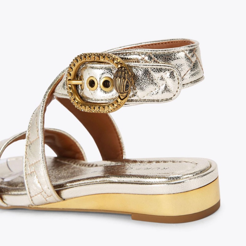 Kurt Geiger Mayfair Plati Sandal Argintii | YXHPOJ-689