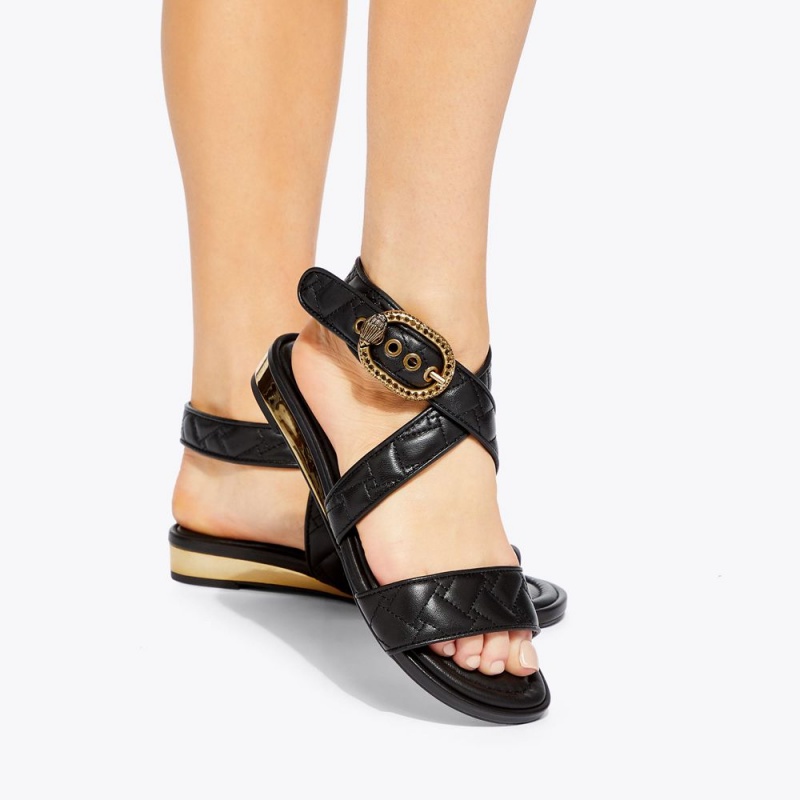 Kurt Geiger Mayfair Plati Sandal Negrii | JGKDAP-901