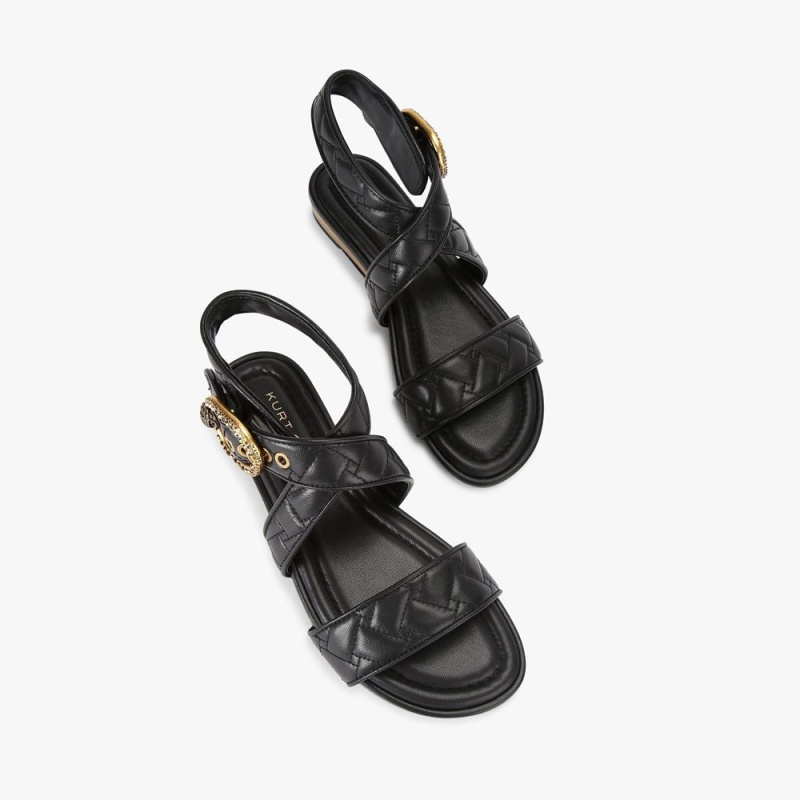 Kurt Geiger Mayfair Plati Sandal Negrii | JGKDAP-901