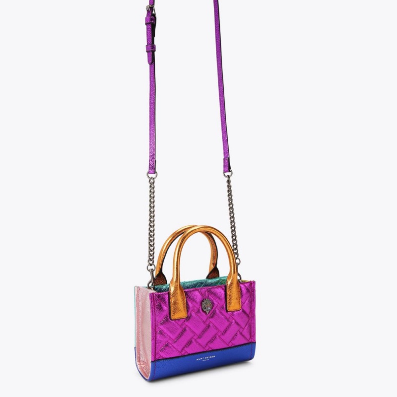 Kurt Geiger Micro Kensington Square Tote Bag Colorati | OQAZFM-547