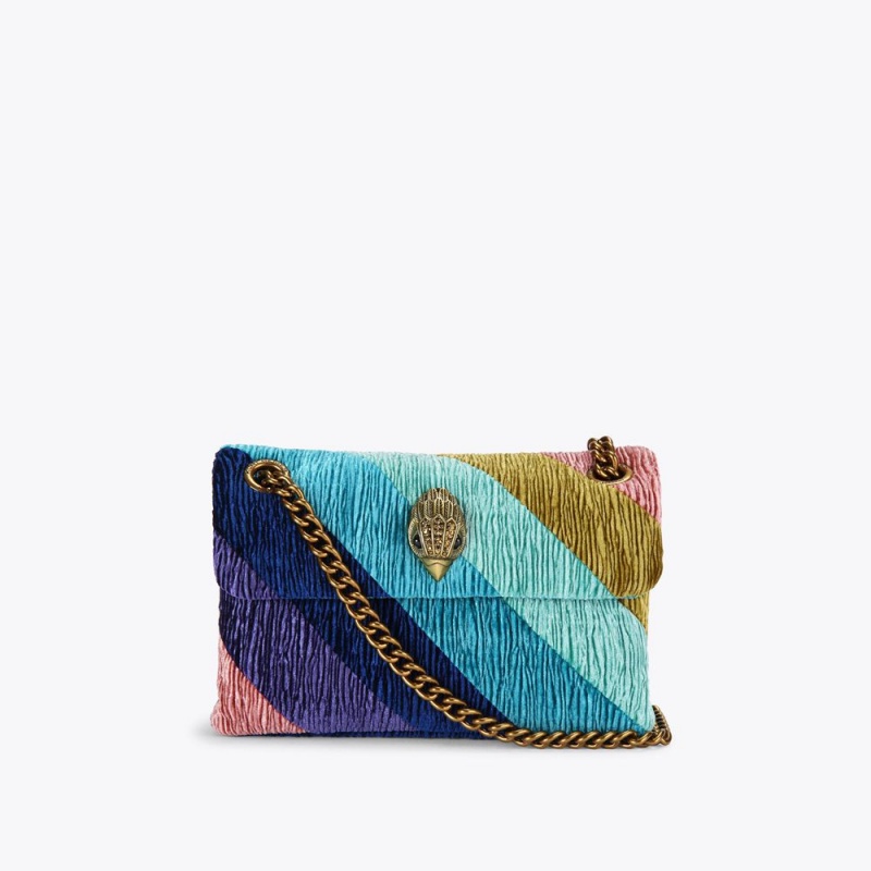 Kurt Geiger Mini Velvet Kensington Bag Colorati | LGZIXY-917