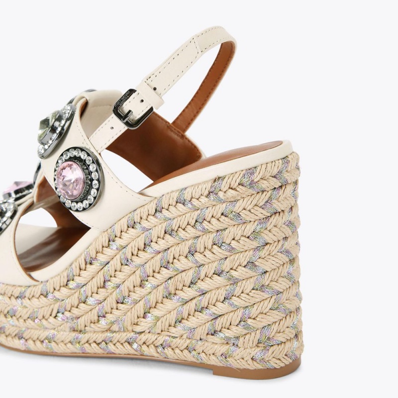 Kurt Geiger Octavia Espadrile Wedge Albi | OCHQGS-812