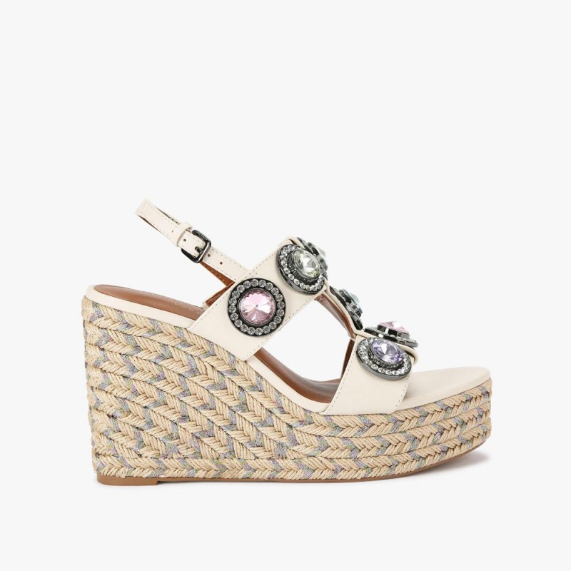 Kurt Geiger Octavia Espadrile Wedge Albi | OCHQGS-812