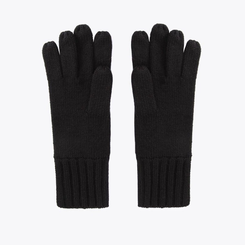 Kurt Geiger Octavia Knit Gloves Negrii | AWCEQI-923