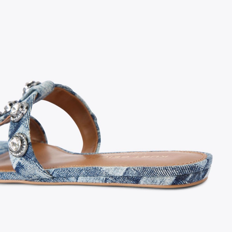 Kurt Geiger Octavia Sandal Albastri | OCHNBU-971