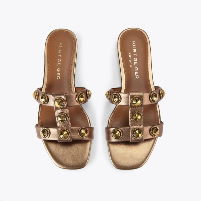 Kurt Geiger Octavia Sandal Bronze | QYRWFS-123