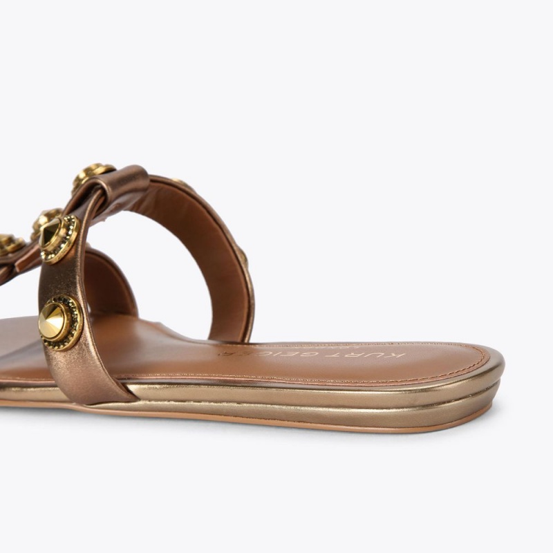 Kurt Geiger Octavia Sandal Bronze | QYRWFS-123