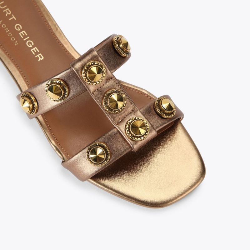 Kurt Geiger Octavia Sandal Bronze | QYRWFS-123