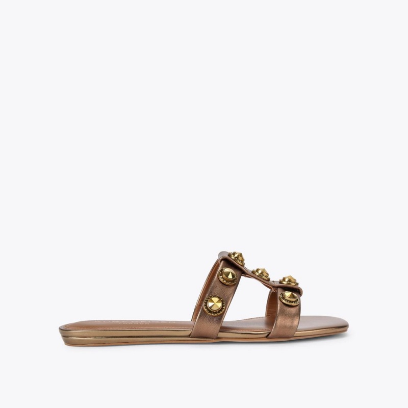 Kurt Geiger Octavia Sandal Bronze | QYRWFS-123