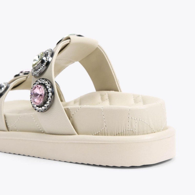 Kurt Geiger Orson Crystal Sandal Albi | FOYQLJ-432