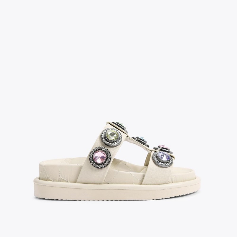 Kurt Geiger Orson Crystal Sandal Albi | FOYQLJ-432