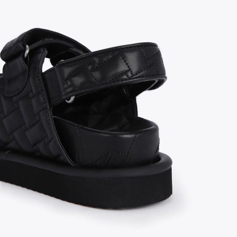 Kurt Geiger Orson Sandal Negrii | VKSFZC-516