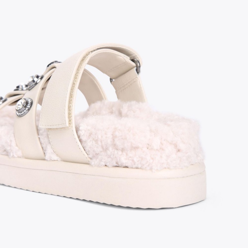 Kurt Geiger Orson Velcro Sandal Bej | UTLDCF-021