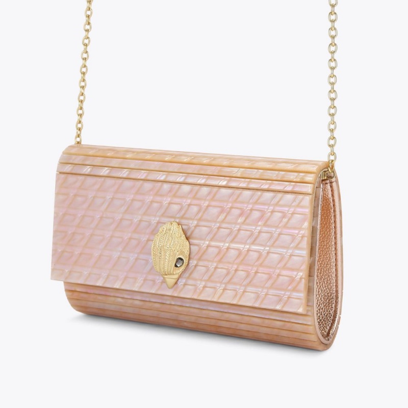 Kurt Geiger Party Eagle Clutch Bag Blush | PUNDKT-674