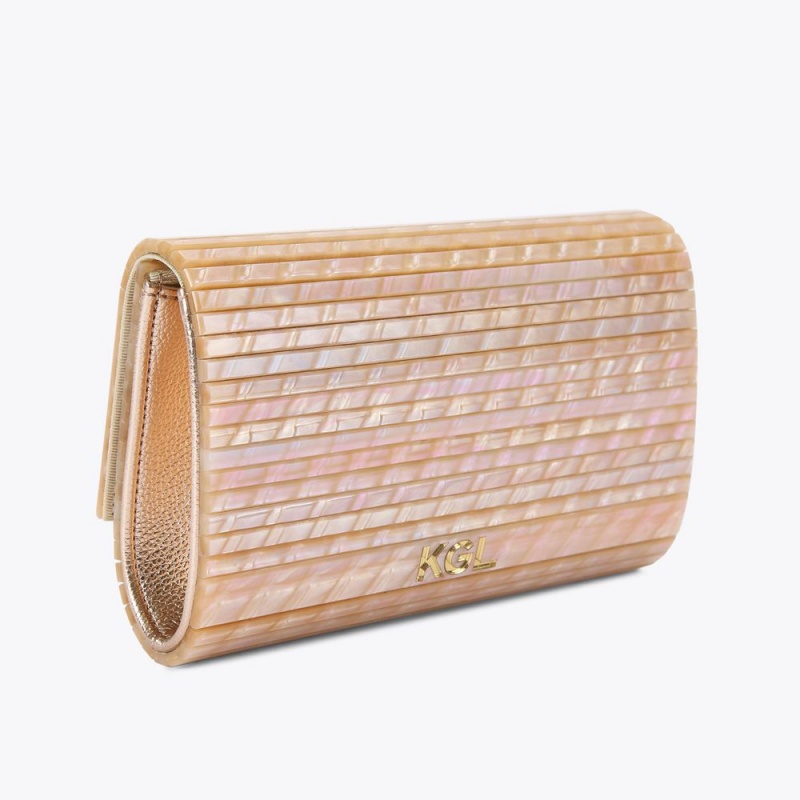 Kurt Geiger Party Eagle Clutch Bag Blush | PUNDKT-674