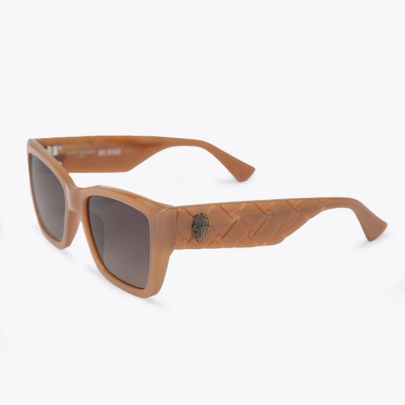 Kurt Geiger Rectangle Kensington Sunglasses Aurii | QGEAKJ-183