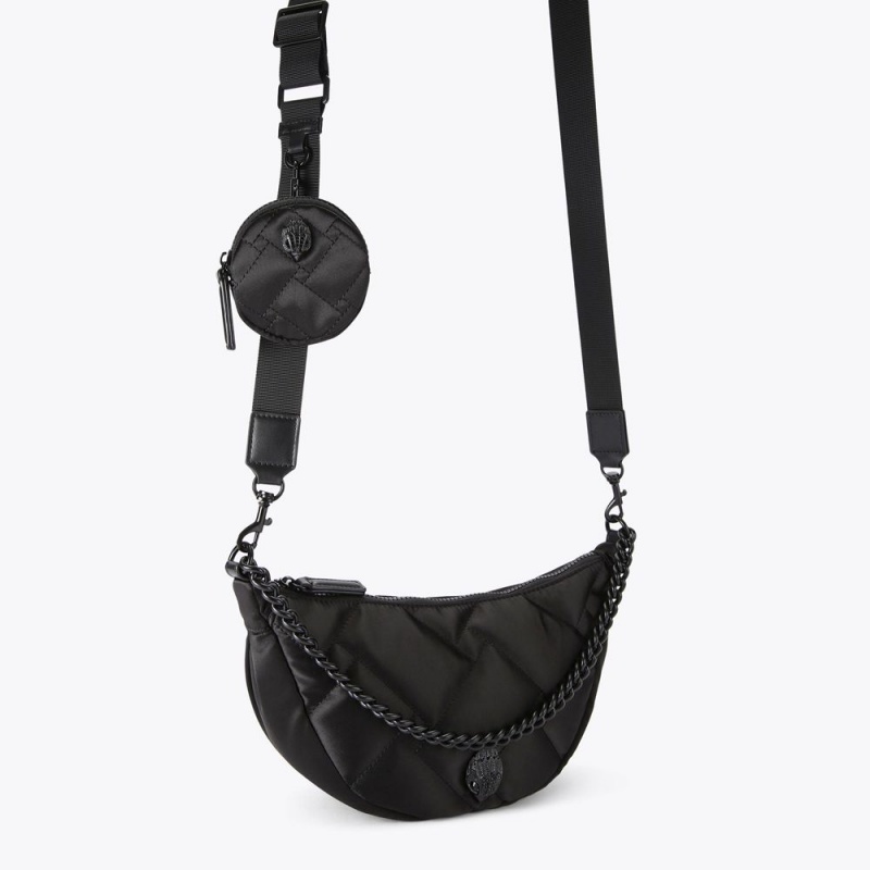 Kurt Geiger Recycled Moon Cross Body Drench Bag Negrii | RYJENF-097