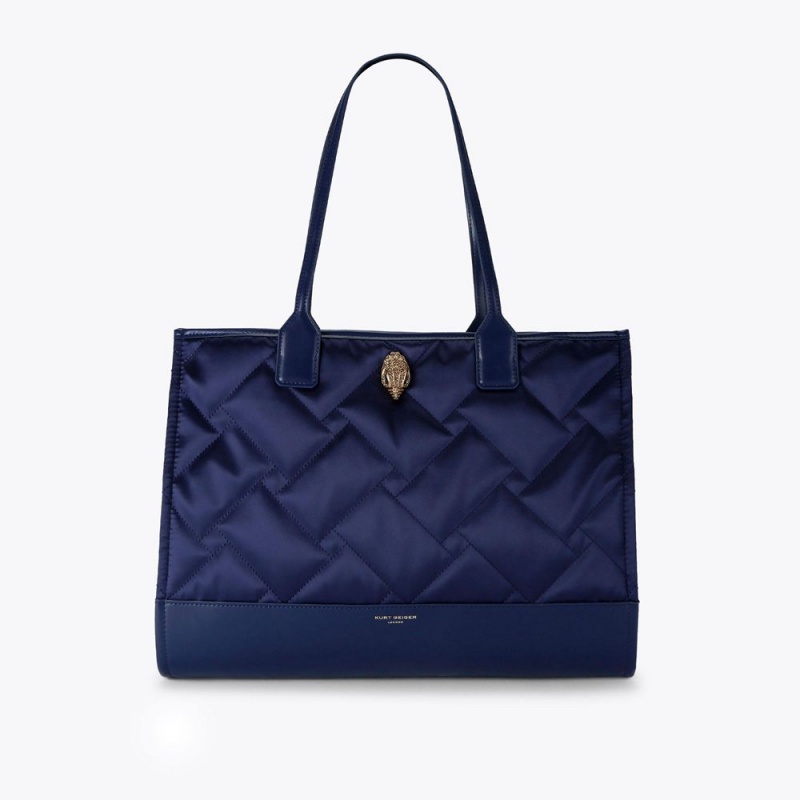 Kurt Geiger Recycled Shopper Bag Bleumarin | FMLGXC-260