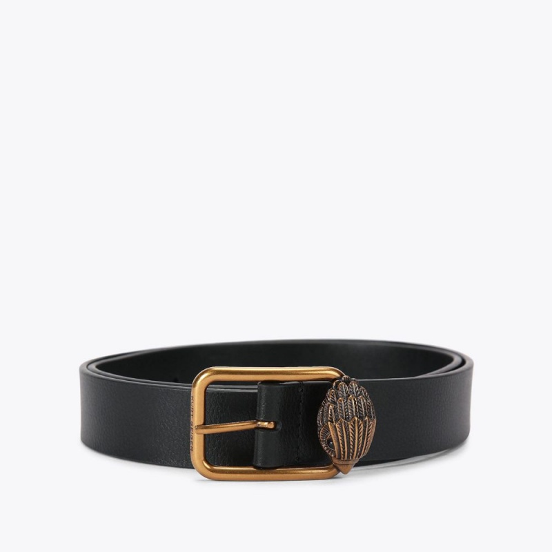 Kurt Geiger Regent Belt Negrii | LVHPBA-642