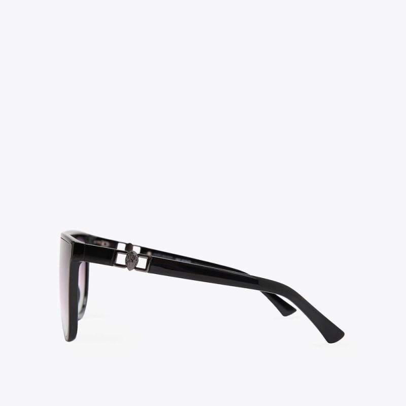 Kurt Geiger Regent Shield Sunglasses Negrii | CJRMAQ-291