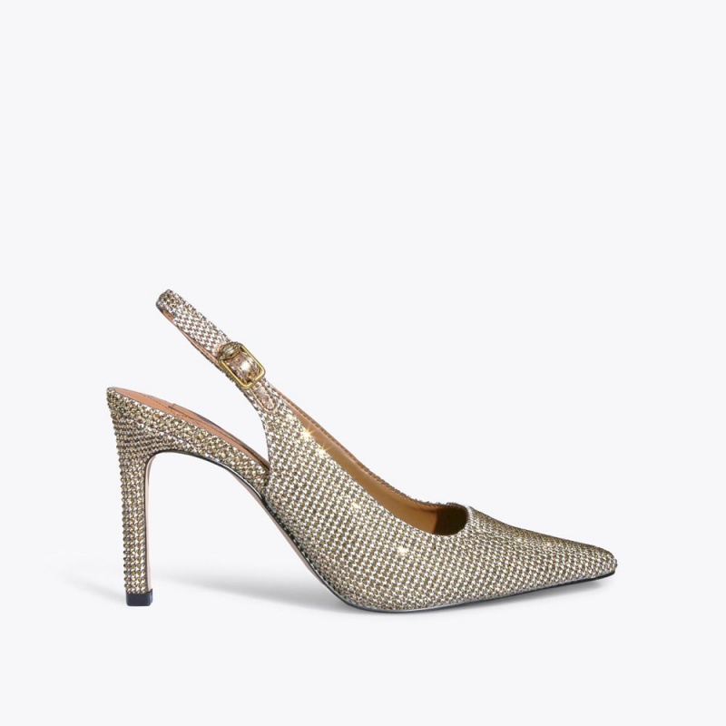 Kurt Geiger Regent Slingback Heel Bej | LIKYCP-690