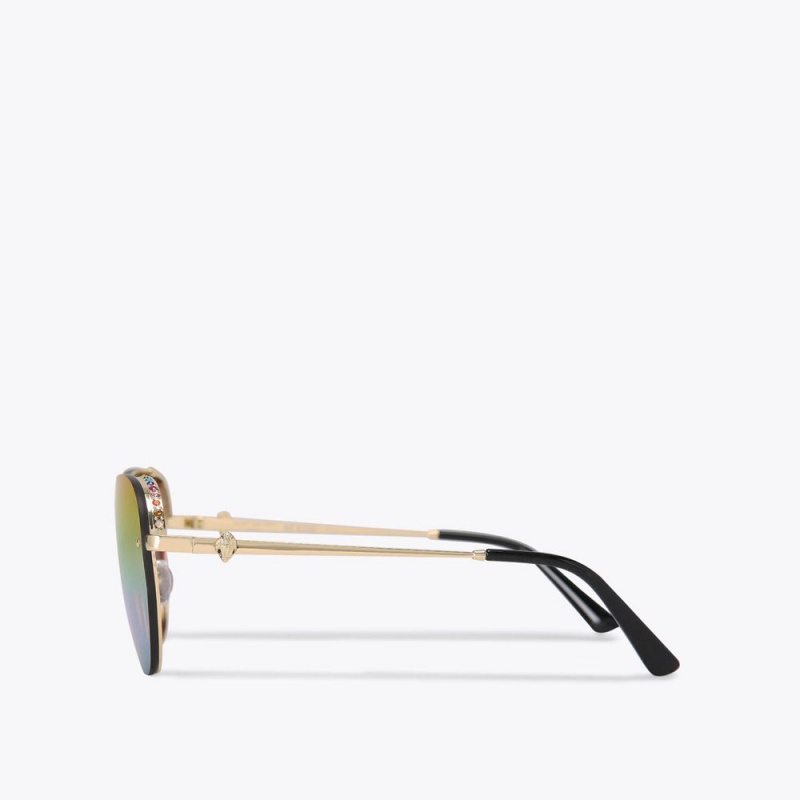 Kurt Geiger Shoreditch Aviator Sunglasses Colorati | LBASXD-540