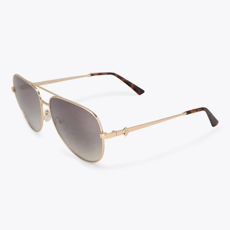 Kurt Geiger Shoreditch Aviator Sunglasses Aurii | BHFQJY-576