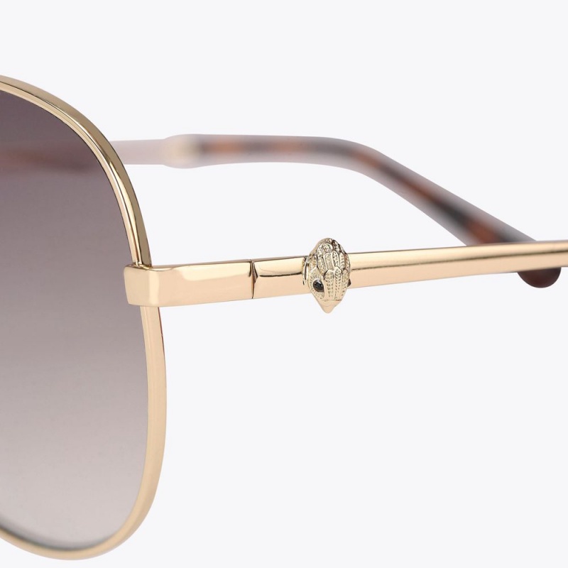 Kurt Geiger Shoreditch Aviator Sunglasses Aurii | BHFQJY-576