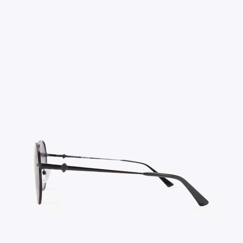 Kurt Geiger Shoreditch Aviator Sunglasses Negrii | PESWZI-023