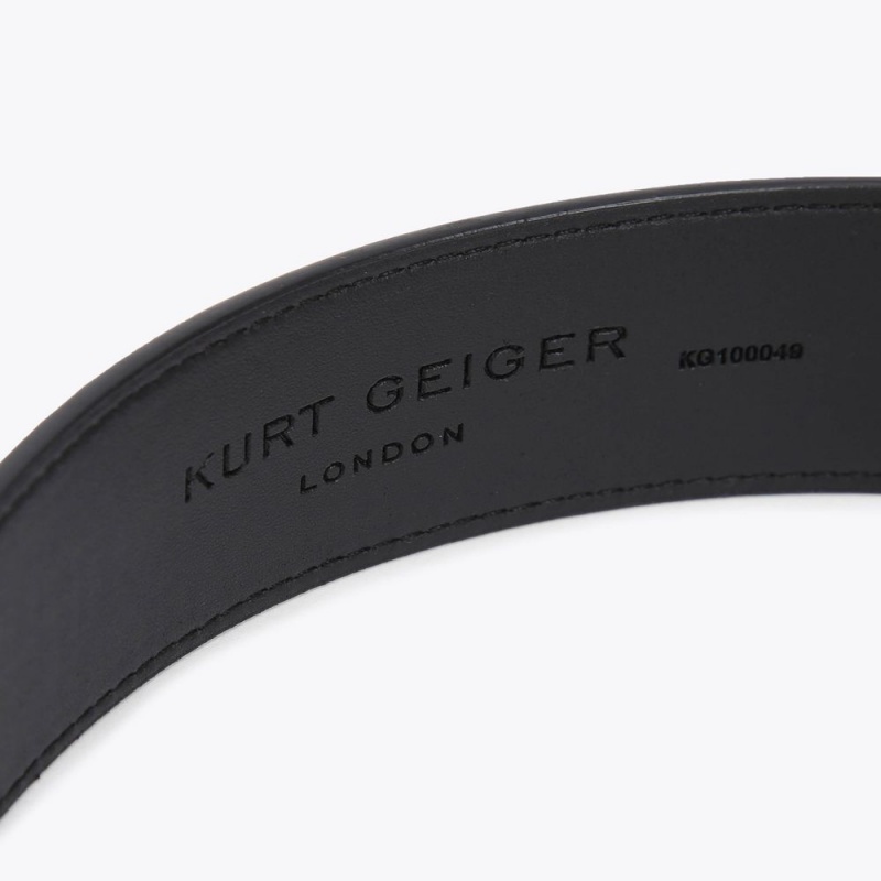 Kurt Geiger Shoreditch Belt Negrii | WGEDXH-328