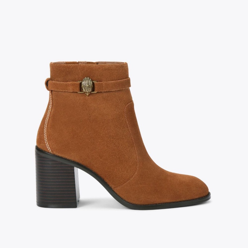 Kurt Geiger Shoreditch Block Ankle Boot Maro | OTDXRS-956