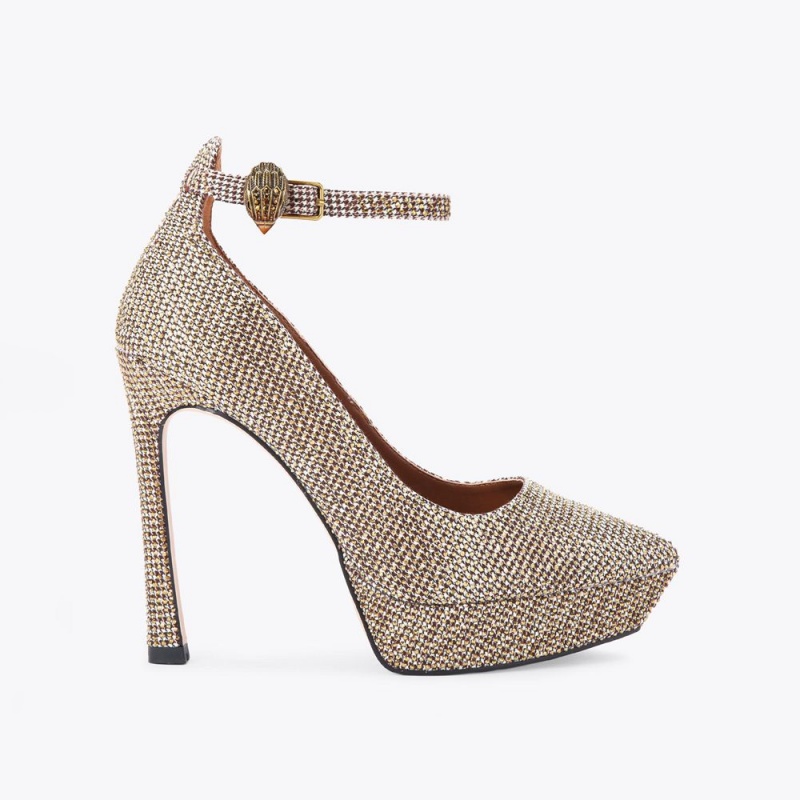 Kurt Geiger Shoreditch Court Heel Bej | PVLJOY-467